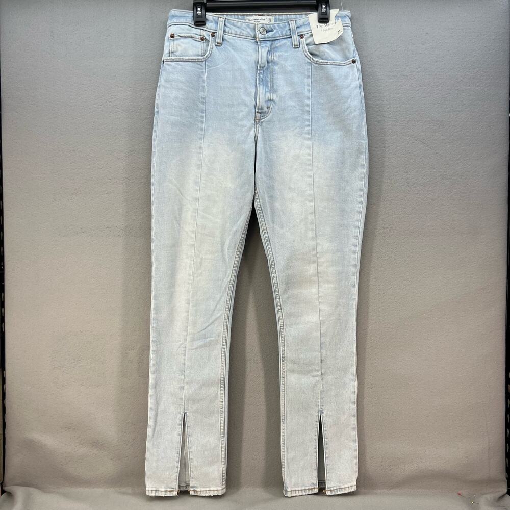 NWT Abercrombie & Fitch Jeans Women's 31/12R Light Blue Curve Love Skinny
